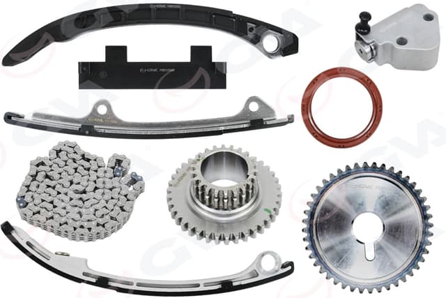GVA EKSANTRİK ZİNCİR SETİ NISSAN X-TRAIL 2.0L QR20 T30 01-06 2.5L QR25DE T30 01-06 / PRIMERA 2.0L QR20 P12 03-> BALANS ZİNCİRİ VE BALANS GERGİSİ YOK OEM: 130286N20A-130706N20A-130856N200 - GVA 59C9937 kodlu oto yedek parça