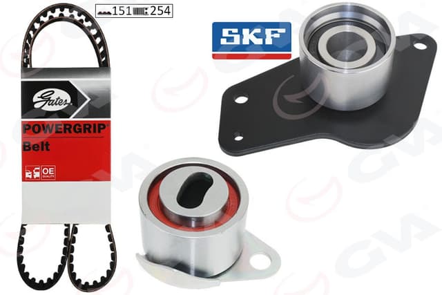 GVA EKSANTRİK GERGİ KİTİ RENAULT CLIO 91 98 EXPRESS 91 98 1.9D F8Q 151x254 OEM: 7701469774 - GVA 59T1402G kodlu oto yedek parça