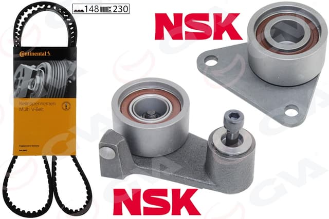 GVA EKSANTRİK GERGİ KİTİ 148x230 LAGUNA 95-01 SAFRANE 96-00 2.0i 16V-2.5-VOLVO S40-S70-C70-V70 K015378XS OEM: 30758260-7701471519-7438610041 - GVA 59T1812C kodlu oto yedek parça