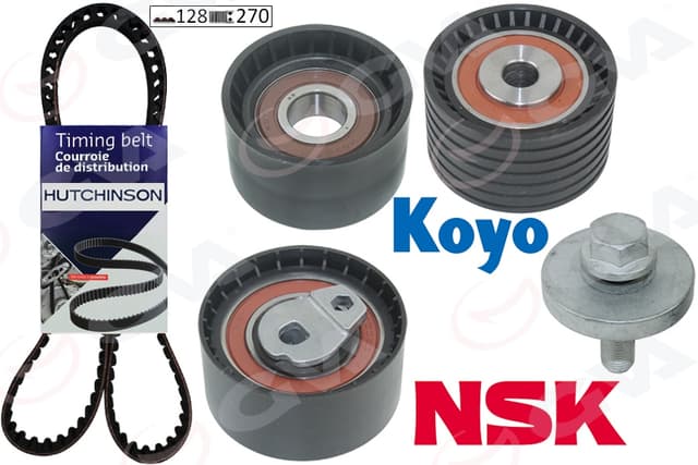 GVA EKSANTRİK GERGİ KİTİ 128x270 LAGUNA 98-01 -MEGANE 99 -SCENIC 00-03 -ESPACE III 1.8-2.0 16V K025507XS OEM: 7701472292-7701473053-7701476674 - GVA 59T1820H kodlu oto yedek parça