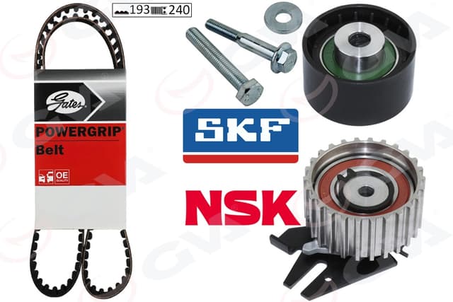 GVA EKSANTRİK GERGİ KİTİ FIAT DOBLO 01 BRAVA 96 01 BRAVO 96 01 PALIO 00 MAREA 96 1.9TD OEM: 71736714 - GVA 59T2914G kodlu oto yedek parça