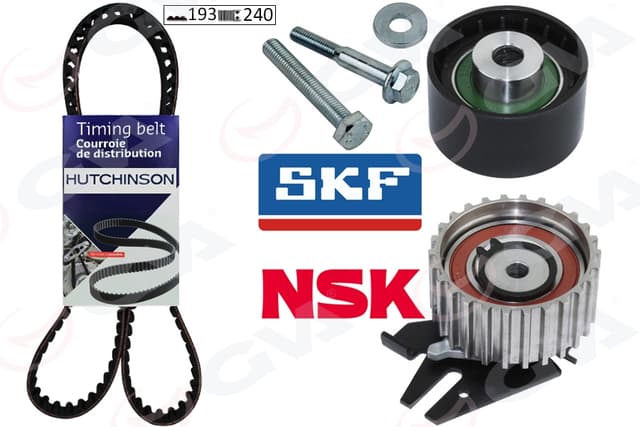 GVA EKSANTRİK GERGİ KİTİ FIAT DOBLO 01 BRAVA 96 01 BRAVO 96 01 PALIO 00 MAREA 96 1.9TD 193x240 OEM: 71736714 - GVA 59T2914H kodlu oto yedek parça