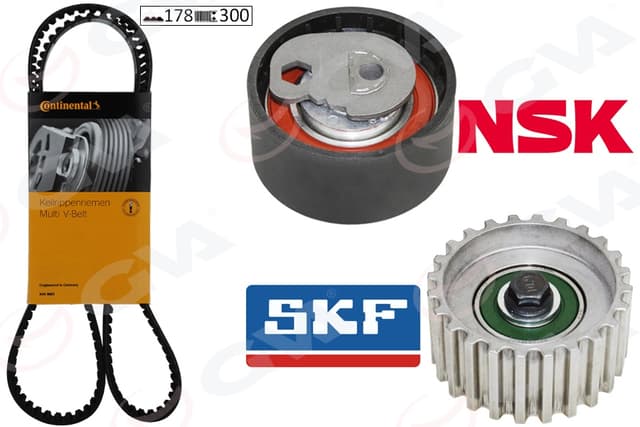 GVA EKSANTRİK GERGİ KİTİ 178x300 DUCATO 2.3D- JTD 06- -DAILY II-III 02- F1AE0481C CONTINENTAL KAYIŞ OEM: 71736716 - GVA 59T2917C kodlu oto yedek parça