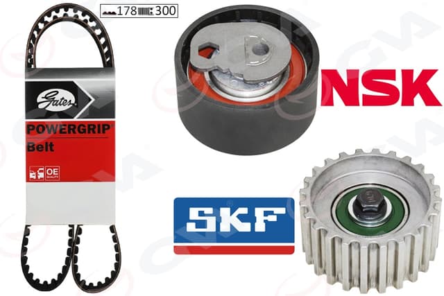 GVA EKSANTRİK GERGİ KİTİ 178x300 DUCATO 2.3D- JTD 06 DAILY II-III 02 F1AE0481C GATES KAYIŞ OEM: 71736716 - GVA 59T2917G kodlu oto yedek parça