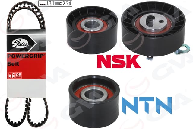 GVA EKSANTRİK GERGİ KİTİ ESCORT V-VI-VII 92>FIESTA III 92-95 -MONDEO 93-96 1.6i 16V-1.8i 2.0 K035360XS OEM: 1108759-1112530-YS7J6268AB - GVA 59T3835G kodlu oto yedek parça