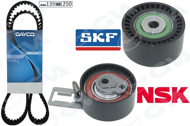 GVA EKSANTRİK GERGİ KİTİ P107-206-207-307-BIPPER-C2-C3-NEMO-XSARA 1.4HDI-FIESTA V-FUSION 1.4TDCI 02- 1608747680-0831.T3-AV2Q8A615AB OEM: 1608747680-0831.T3-AV2Q8A615AB - GVA 59T4316 kodlu oto yedek parça