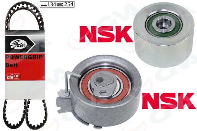 GVA EKSANTRİK GERGİ KİTİ 134x254 P206-307-PARTNER-BERLINGO-C3-XSARA 1.6 16V NFU TU5JP4 K015581XS OEM: 0831.L7-0831.V1-0831.L6-1643638180 - GVA 59T4317G kodlu oto yedek parça