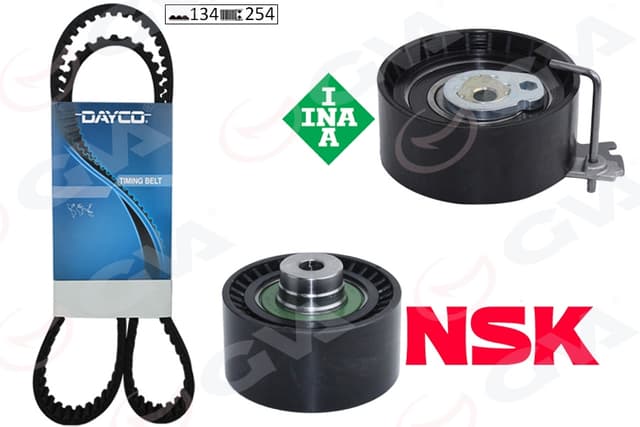 GVA EKSANTRİK GERGİ KİTİ P206-207-307-308-PARTNER-C2-C3-C4-XSARA-BERLINGO 1.6-1.6 16V TU5JP4 K025581XS DFM SUCCE 1.6 16V 09-13 TU5JP4 OEM: 0831.L3-0831.L2-0831.R9 - GVA 59T4324G kodlu oto yedek parça