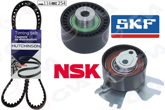 GVA EKSANTRİK GERGİ KİTİ 116x254 P307-P308-P407-P508-P807-EXPERT--C4-C5-C8-JUMPY-SCUDO-FOCUSII- CMAX 2.0D-2.0HDI K015606XS OEM: 0831.K0-0831.T5-0831.92-9400831929 - GVA 59T4335 kodlu oto yedek parça