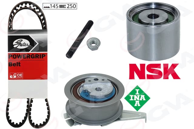 GVA EKSANTRİK GERGİ KİTİ POLO-FABIA 14 IBIZA IV 15 A1 14 CUSA-CUSB-CYZA-CYZB OEM: 04L109119D-04B109244B-04L109243G - GVA 59T7505G kodlu oto yedek parça