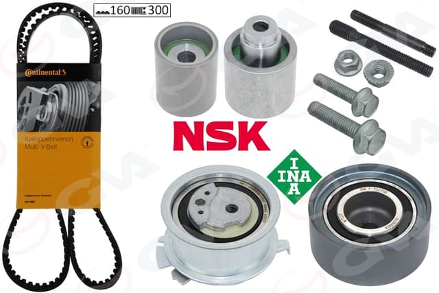 GVA TRİGER SETİ AUDI A4-A5-A6-PASSAT-TIGUAN-SUPERB 2.0 TDI 10 CBAA-CBAB-CBBB-CBAC-CAGA-CAHA OEM: 03L198119-03L198119E - GVA 59T7530 kodlu oto yedek parça