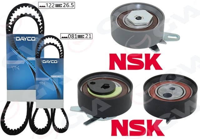 GVA TRİGER SETİ 122x26.5 -077x21 T4 2.5TDI - LT35 2.5TDI ACV-ANJ-AVR K015323XS TRİGER POMPA SETİ OEM: 074198119-074198119H-074198119Q - GVA 59T7570D kodlu oto yedek parça