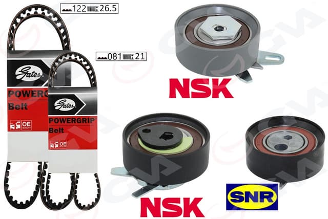 GVA TRİGER SETİ 122x26.5 -081x21 T4 2.5TDI - LT35 2.5TDI ACV-ANJ-AVR K015323XS OEM: 074198119-074198119H-074198119Q - GVA 59T7570G kodlu oto yedek parça