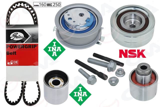 GVA TRİGER SETİ CRAFTER-T6-A3-JETTA-CADDY-POLO-PASSAT 1.6-2.0 TDI CAYB/C/D-CAAB/C-CKUB-CFFB-CFWA-CAGA 03L198119A-03L198119B-03L198119C OEM: 03L198119A-03L198119B-03L198119C - GVA 59T7577G kodlu oto yedek parça