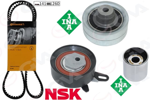 GVA TRİGER SETİ 141x26 CRAFTER 2.5TDI BJK-BJL-BJM K015661XS OEM: 076198119 - GVA 59T7580 kodlu oto yedek parça