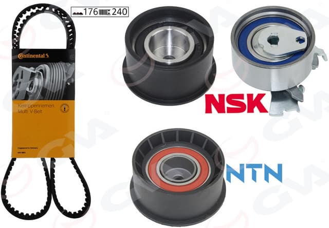 GVA EKSANTRİK GERGİ KİTİ ASTRA F 91-98 -VECTRA A 89-95 -CALIBRA A 90-97 2.0 8V 20XE-C20XE LADA 2.0 OEM: 1606193-93174262 - GVA 59T9001 kodlu oto yedek parça