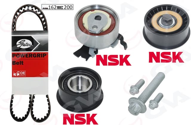 GVA EKSANTRİK GERGİ KİTİ 162x200 ASTRA G-CORSA C-VECTRA C-MERIVA A-ZAFIRA A 1.4-1.6-1.8 16V Z16XE-Z14XE 95518060-1629094-1606306-95516735 OEM: 1606281-93183572-1606189-93174119 - GVA 59T9005 kodlu oto yedek parça