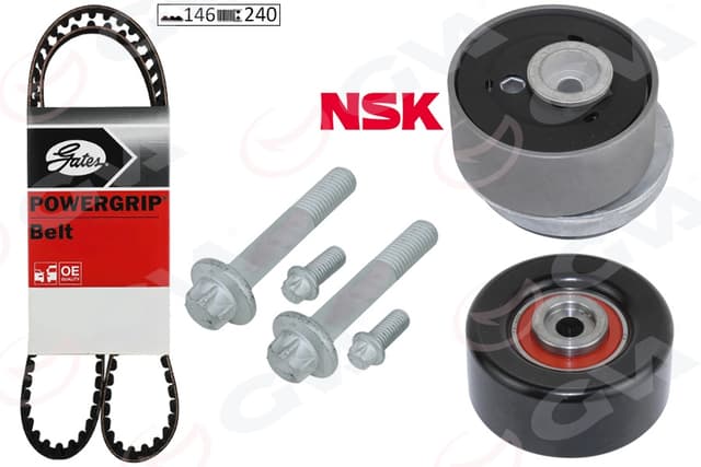 GVA EKSANTRİK GERGİ KİTİ 146x240 ASTRA H-J-INSIGNIA-VECTRA C-CRUZE 1.6-1.8 Z16XEP-XER-A16LET-XER-B16XER OEM: 1606314-1606355-95516739-95516740 - GVA 59T9007G kodlu oto yedek parça