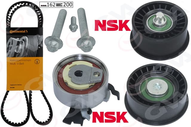 GVA EKSANTRİK GERGİ KİTİ 162x200 ASTRA G-CORSA C-VECTRA C-MERIVA A-ZAFIRA A 1.4-1.6-1.8 16V Z16XE-Z14XE OEM: 95518060-1629094-1606306-95516735 - GVA 59T9008C kodlu oto yedek parça