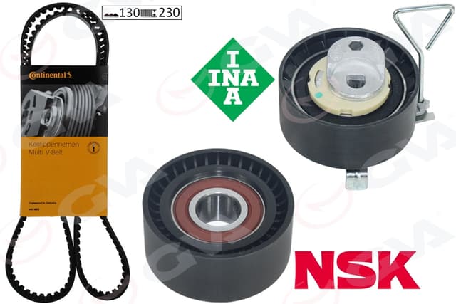 GVA EKSANTRİK GERGİ KİTİ VOLVO S60 1.5T3 2.0 T3 T4 T5 T6 T8 15-18 S80 S90-V40-V60 V70 V90 XC40 XC60 XC90 130DİŞ X 23 31460035 OEM: 31359937-32213096-31460615-31430176 - GVA 59T9975C kodlu oto yedek parça