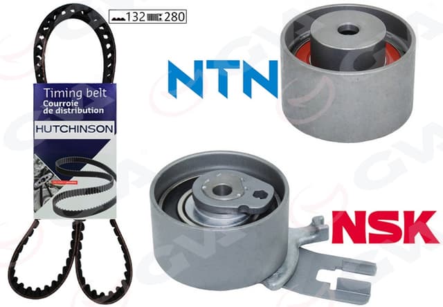 GVA EKSANTRİK GERGİ KİTİ 132x280 VOLVO C30 C70 S60 S80 V70 XC60 XC70 XC90 2.4TDI 20V K015580XS OEM: 31258305-31359568 - GVA 59T9990H kodlu oto yedek parça