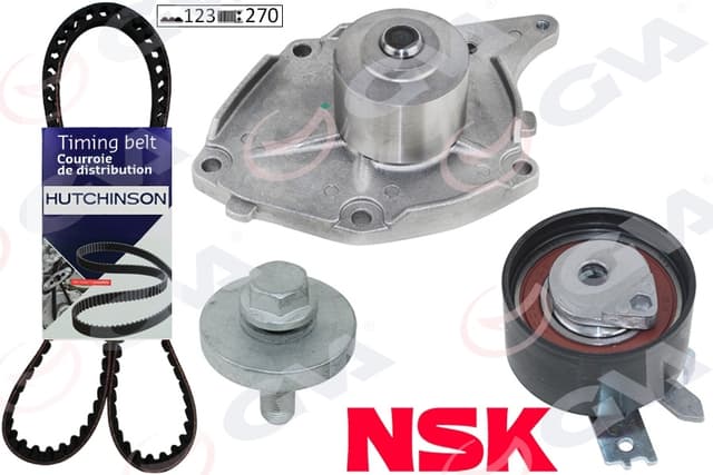 GVA SU POMPALI TRIGER SETI 123 DIS 27MM CLIO II 01 06 MEGANE II 04 KANGO 01 MICRA III 04 DUSTER 10 1.5 DCI K9K EURO 3 EURO 4 OEM: 7701478031-119A02421R-7701477028 - GVA 59WPK1422H kodlu oto yedek parça