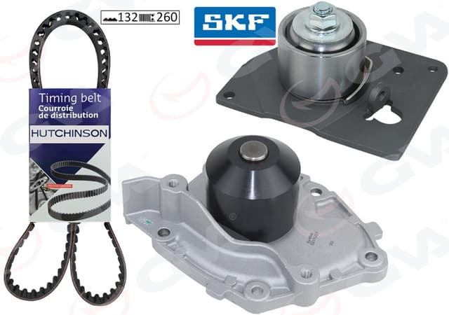 GVA DEVİRDAİMLİ EKSANTRİK GERGİ KİTİ 132x260 MASTER II-TRAFIC II-LAGUNA II 1.9DCI 01- -MOVANO-VIVARO OEM: 7701477048-4430891-1680600QAF - GVA 59WPK1905 kodlu oto yedek parça