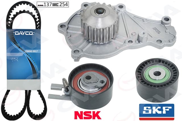 GVA DEVİRDAİMLİ TRİGER SETİ 137x254 P206-P207-P307-P308-P407-P3008-EXPERT-PARTNER-BERLINGO-JUMPY-C2-C3 -C4-C5-XSARA-FOCUS II-FIESTA V-VI VOLVO S40-C30-V50-FIAT SCUDO EURO4 1.6 HDI-TDCİ OEM: 1684448080-3M5Q8B596AB-9467565880 - GVA 59WPK4315 kodlu oto yedek parça