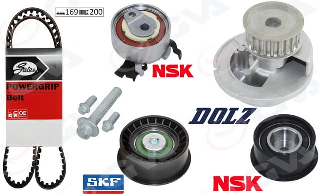 GVA DEVİRDAİMLİ EKSANTRİK GERGİ KİTİ ASTRA F-CORSA B-VECTRA B 1.4i-1.6i-1.8i 16V X14XE-X16XEL-X18XE OEM: 95516734-1606274-93180219-1629061 - GVA 59WPK9003 kodlu oto yedek parça