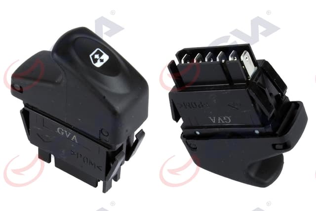 GVA CAM AÇMA ANAHTARI SOL MEGANE I-CLIO II-KANGOO 98-05 6 FİŞ-TEKLİ OEM: 7700429998 - GVA 8011001 kodlu oto yedek parça