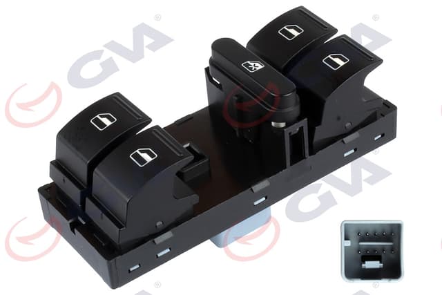 GVA CAM AÇMA ANAHTARI ÖN SOL VWAG TÜM MODELLER 04-12 DÖRTLÜ OEM: 1K4959857B - GVA 8075050 kodlu oto yedek parça