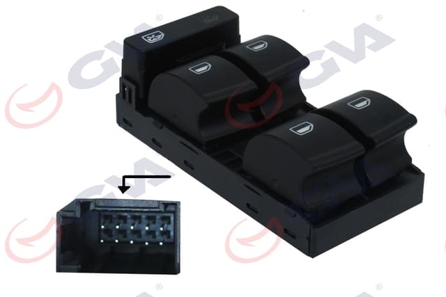 GVA CAM AÇMA ANAHTARI AUDI A4 02-08 DÖRTLÜ OEM: 8E0959851D-8E0959851B-8E0959851D5PR - GVA 8075912 kodlu oto yedek parça