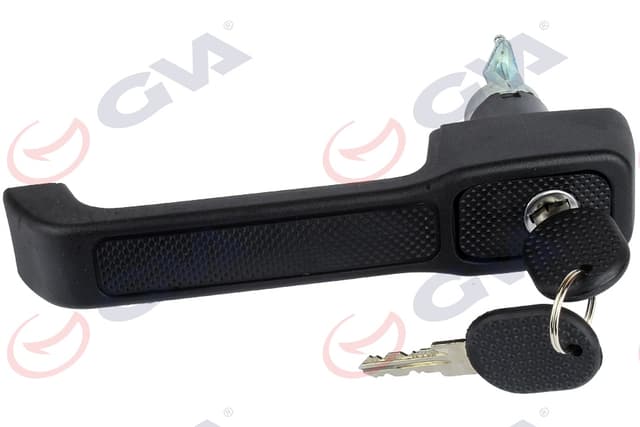 GVA DIŞ KAPI KOLU ANAHTAR SETLİ ÖN SOL ANAHTAR DELİKLİ SİYAH DESENLİ UNO 89-95 OEM: 7645874 - GVA 8624211 kodlu oto yedek parça