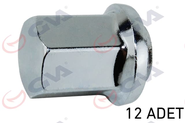 GVA BİJON SOMUNU RENAULT 12 KROMAJLI PAKET 12 OEM: 735410639 - GVA 8810122 kodlu oto yedek parça