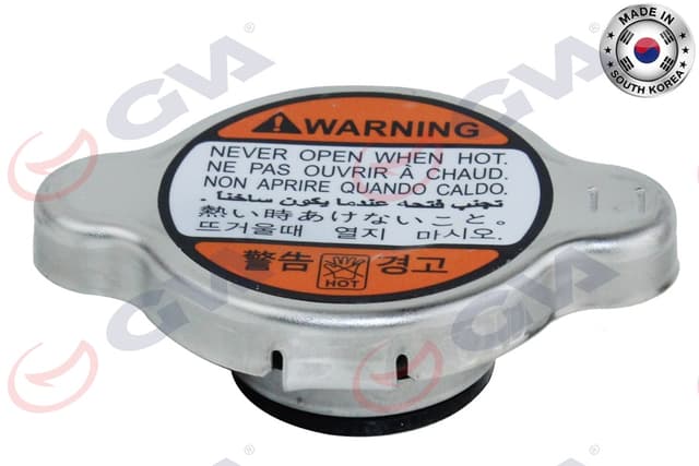 GVA RADYATÖR KAPAĞI HONDA SUBARU ISUZU KIA LEXUS MAZDA MITSUBISHI NISSAN SUZUKI TOYOTA CITROEN FORD OPEL PEUGEOT VW 1.1 kg/cm2 BASINÇ YÜKSEK TİP OEM: 2533039100-253303K000-2533038001 - GVA 9891610 kodlu oto yedek parça