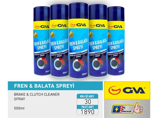 GVA FREN BALATA SPREYİ 500 ml. Koli 30 Ad 7702258759-55171369 OEM: 7702258759-55171369 - GVA 9911950 kodlu oto yedek parça