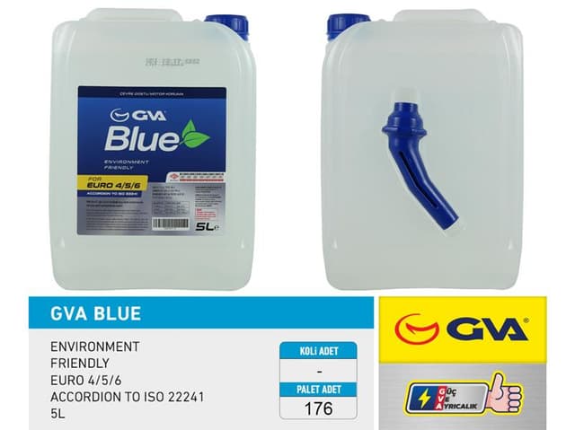 GVA GVA BLUE SIVISI 5 LT EURO 4-5 / BİNEK EURO 6 HUNİLİ AMBALAJ OSM99905 OEM: OSM99905 - GVA 9931110 kodlu oto yedek parça