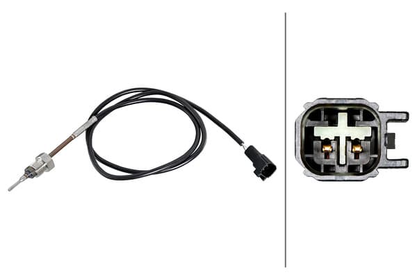 HELLA EGZOS SICAKLIK SENSÖRÜ FORD TRANSİT 06> 660mm OEM: EB3G 12B591 FA-EB3G 12B591 FB - HELLA 6PT358226211 kodlu oto yedek parça