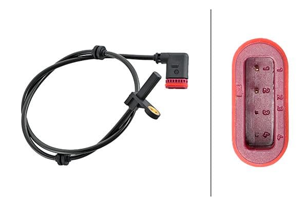 HELLA ABS SENSORU ARKA MERCEDES S-CLASS W221 C216 05>09 OEM: A2215400117 - HELLA 6PU230048211 kodlu oto yedek parça