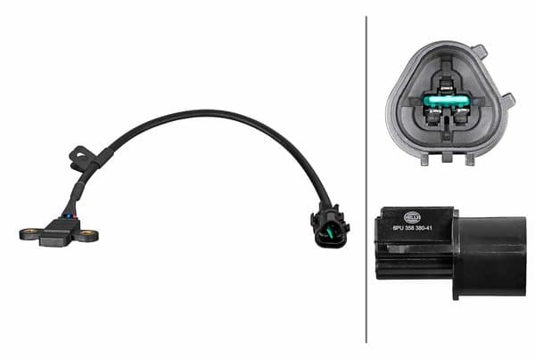 HELLA KRANK MİLİ SENSÖRÜ HYUNDAI ATOS 1.1L G4HG 06-09 / İ10 1.1L G4HG 08-13 / KIA PICANTO 05-> OEM: 3931002200-3931002230-3931002700 - HELLA 6PU358380411 kodlu oto yedek parça