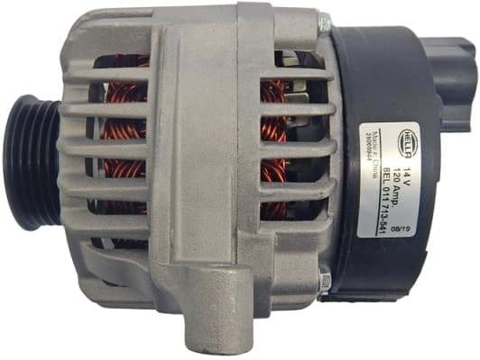 HELLA ALTERNATÖR 14V 120A FIAT DOBLO 10> PUNTO EVO 09>12 EGEA 16> PUNTO 12> 500 07> ALFA ROMEO MITO 11>18 1.2 1.4 5 KANAL OEM: 51787196-51859041 - HELLA 8EL011713541 kodlu oto yedek parça