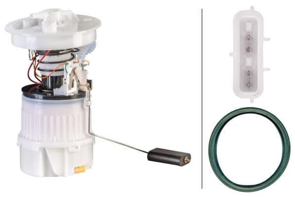 HELLA YAKIT DEPO SAMANDIRASI KOMPLE C-MAX 04 08 FOCUS II CB4 04 11 1.4 16V - 1.6 16V - 1.8 16V - ZETEC 1234552-1602781-3M519H307AJ OEM: 1234552-1602781-3M519H307AJ - HELLA 8TF358106081 kodlu oto yedek parça