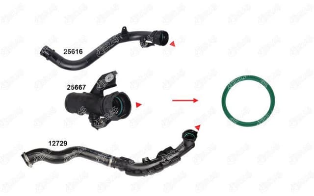 IBRAS TURBO BORUSU CONTASI NISSAN JUKE-NV200 1.5DCI 12 144601FE0C OEM: 144601FE0C - IBRAS 25617 kodlu oto yedek parça