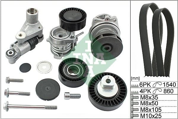 INA KANALLI KAYIS SET DEVIRDAIM 2 KAYIS GERGI TAMIR TAKIM SETI BMW M52 M54 E46 E39 E53 11287512758 11287841228 11517527799 OEM: 11287512758 11287841228 11517527799 - INA 529005330 kodlu oto yedek parça