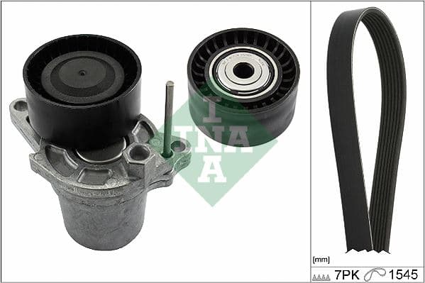 INA KANALLI KAYIS SETI MERCEDES C-CLASS OM626 W205 S205 KUTUKLU A6269930096-A6262000270-7PK1545 OEM: A6269930096-A6262000270-7PK1545 - INA 529024810 kodlu oto yedek parça