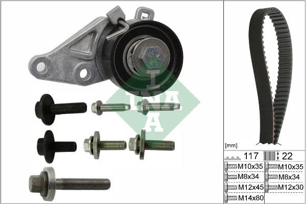 INA TRIGER SETI FIESTA IV - V 98 05 FUSION 02 08 1.25-1.4 16V FOCUS 98 05 1.4 -1.6 16V MAZDA 121 III 1.25 96 04 VOLVO S40 II 1.6 05 12 V50 05 12 MAZDA II 1.25 / 1.4 / 1.6 04 12 KTB286 OEM: 3M5Q8A615DA-1672143-31330784 - INA 530014010 kodlu oto yedek parça