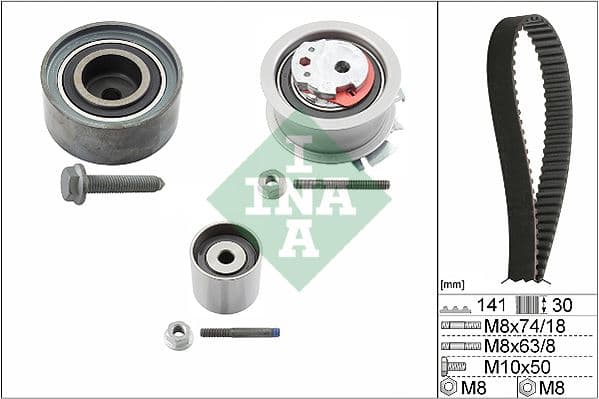INA TRİGER SETİ PASSAT-JETTA-GOLF5-OCTAVIA-TOLEDO-A3-A6 2.0 TDI 04-06 BKP-BKD-BRE-BLB-BMR 03G198119-03G198119B-03G198119D OEM: 03G198119-03G198119B-03G198119D - INA 530040510 kodlu oto yedek parça