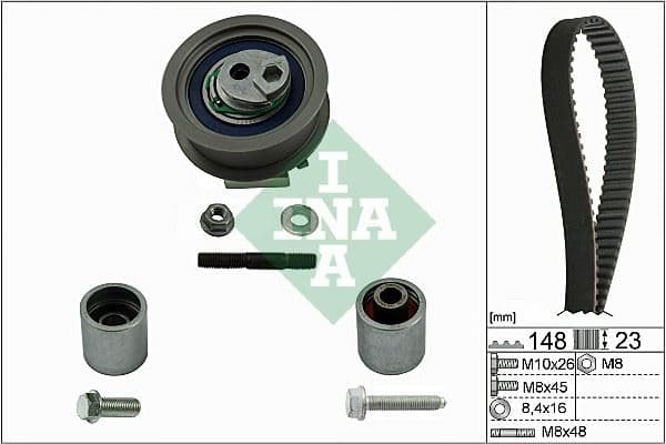 INA TRİGER SETİ PASSAT-A4 2.0 FSI BLR-BVY-BVZ 2004-2011 06F198119A-06F198119B OEM: 06F198119A-06F198119B - INA 530044510 kodlu oto yedek parça