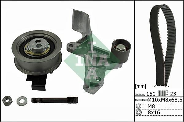 INA TRİGER SETİ 150 DIS PASSAT-A4-A6 1.8-2.0T AWT-ALT 2001-2004 06B198119C-06B198119A OEM: 06B198119C-06B198119A - INA 530054610 kodlu oto yedek parça