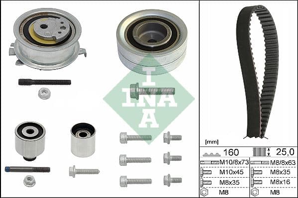 INA TRİGER SETİ CRAFTER-T6-A3-JETTA-CADDY-POLO-PASSAT 1.6-2.0 TDI CAYB/C/D-CAAB/C-CKUB-CFFB-CFWA-CAGA OEM: 03L198119A-03L198119B-03L198119C - INA 530055010 kodlu oto yedek parça